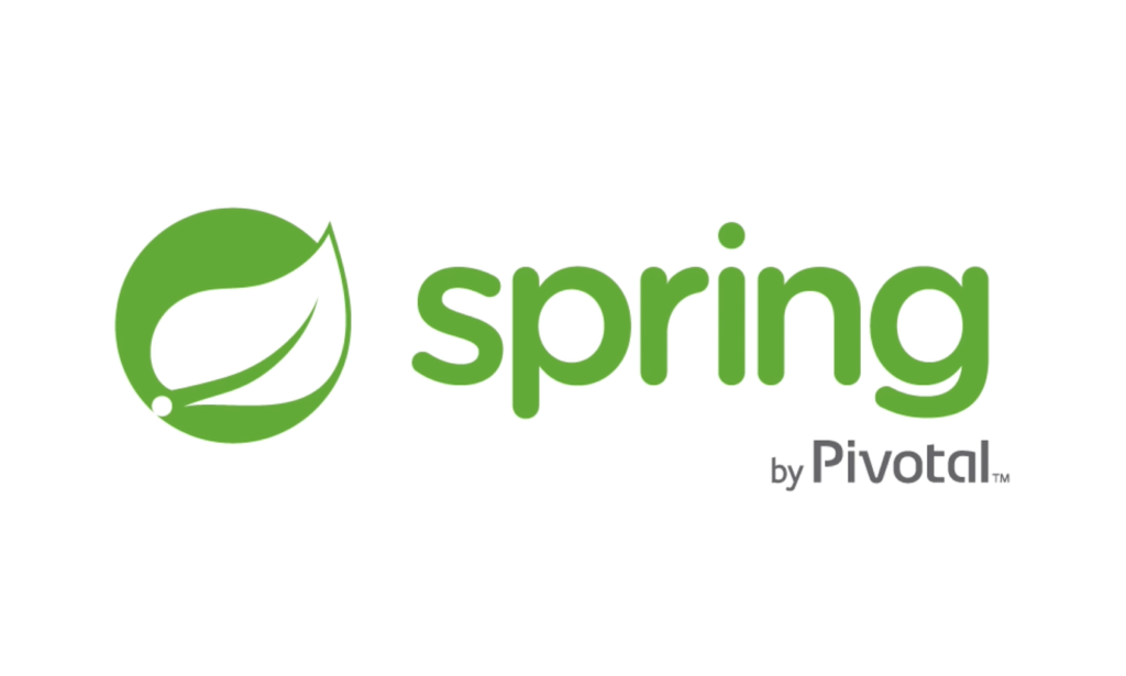 Logo of Spring by Pivotal with a green leaf symbol