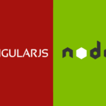 Comparison of angular vs node js logos